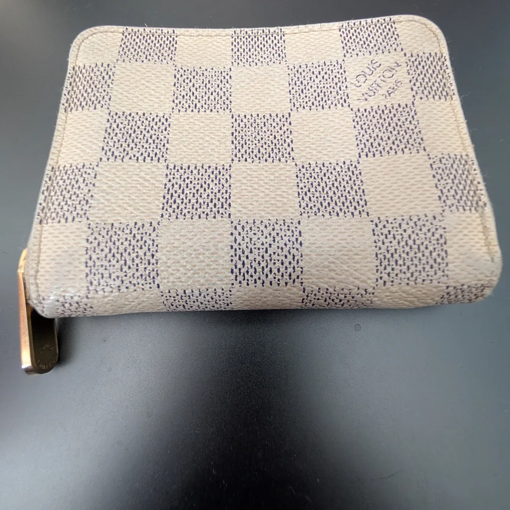 Louis Vuitton Damier Azur Canvas Zippy Coin Purse